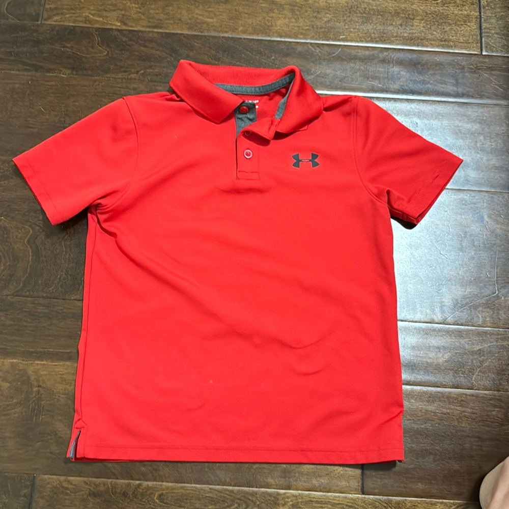 Boys red polo